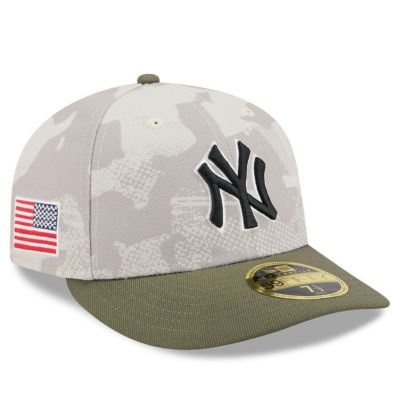 MLB ヤンキース キャップ 【海外モデル】アームドフォーシズデー2025 Low Profile 59FIFTY ニューエラ/New Era ベージュ