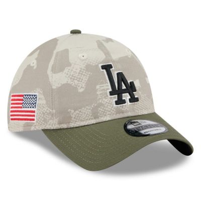 MLB ドジャース キャップ 【海外モデル】アームドフォーシズデー2025 9TWENTY Adjustable ニューエラ/New Era ベージュ
