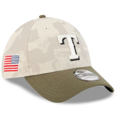 MLB レンジャーズ キャップ 【海外モデル】アームドフォーシズデー2025 39THIRTY Flex ニューエラ/New Era ベージュ