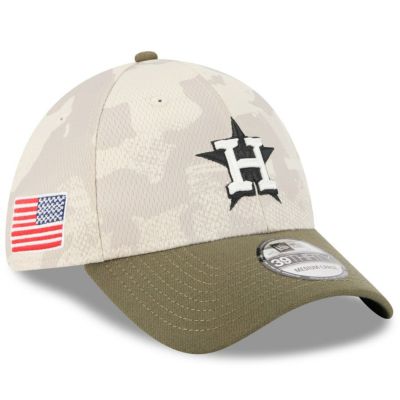 MLB アストロズ キャップ 【海外モデル】アームドフォーシズデー2025 39THIRTY Flex ニューエラ/New Era ベージュ