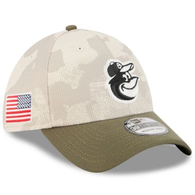 MLB オリオールズ キャップ 【海外モデル】アームドフォーシズデー2025 39THIRTY Flex ニューエラ/New Era ベージュ