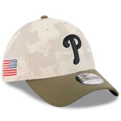 MLB フィリーズ キャップ 【海外モデル】アームドフォーシズデー2025 39THIRTY Flex ニューエラ/New Era ベージュ