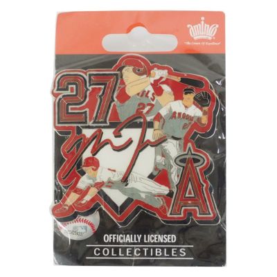 MLB エンゼルス マイク・トラウト ピンバッジ/ピンズ オーバーサイズ