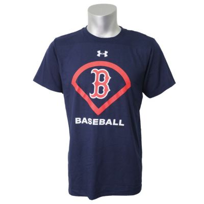 MLB レッドソックス Tシャツ 半袖 UA パフォーマンス アイコン アンダーアーマー/UNDER ARMOUR ネイビー【OCSL】