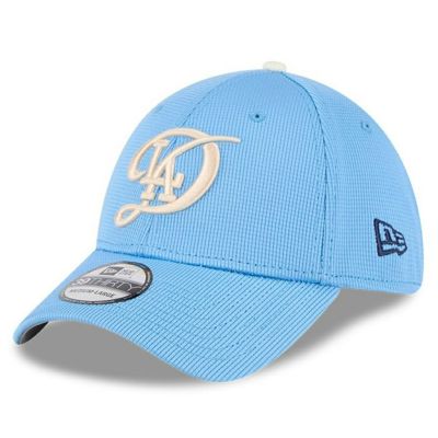 MLB ドジャース キャップ 【海外モデル】バッティングプラクティス シティーコネクト 39THIRTY Flex Fit Hat ニューエラ/New Era ブルー