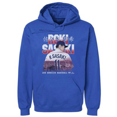 MLB 佐々木朗希 ドジャース パーカー Landmark WHT Hoodie 500Level ロイヤル