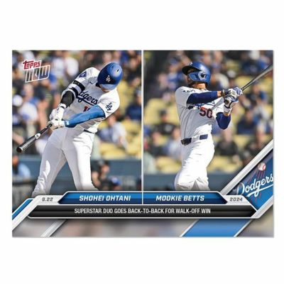 MLB 大谷翔平 ベッツ ドジャース トレーディングカード トレカ Super Star Duo Go back-to-Back Card # 742 Topps Now