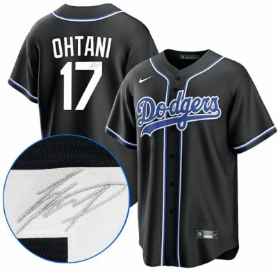 MLB 大谷翔平 ドジャース ユニフォーム 【現地買付セレクション特注】レプリカジャージ サイン刺繍 ナイキ/Nike ブラック