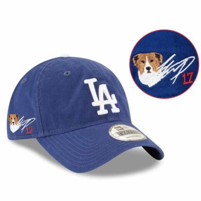 MLB 大谷翔平 ドジャース キャップ 【現地買付セレクション特注】デコピン サイン刺繍 9TWENTY  ニューエラ/New Era ロイヤル