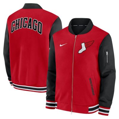 MLB ホワイトソックス ジャケット 2025 シティーコネクト オーセンティック AC Full-Zip ボンバー Jacket ナイキ/Nike レッド ブラック