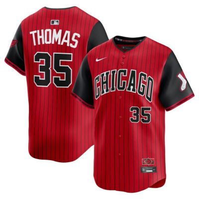 MLB フランク・トーマス ホワイトソックス ユニフォーム 2025 シティーコネクト 引退選手 ジャージ ナイキ/Nike レッド ブラック