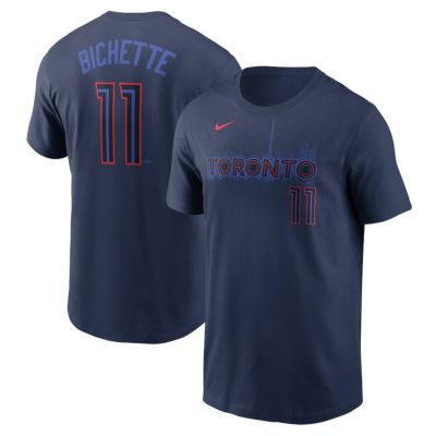 MLB ボー・ビシェット ブルージェイズ Tシャツ 2024 シティーコネクト ネーム＆ナンバー T-Shirt ナイキ/Nike ネイビー