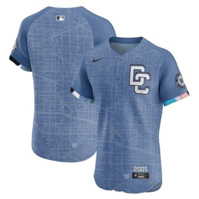 MLB ナショナルズ ユニフォーム 2025 シティーコネクト エリートジャージ ナイキ/Nike ブルー