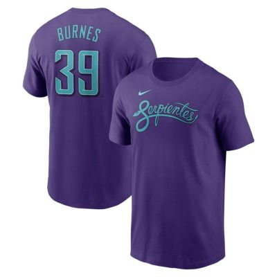 MLB コービン・バーンズ ダイヤモンドバックス Tシャツ 2025 シティーコネクト Fuse ネーム＆ナンバー T-Shirt ナイキ/Nike パープル