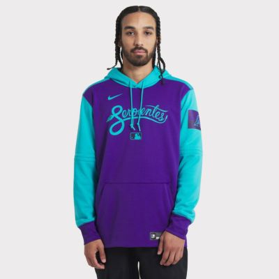 MLB ダイヤモンドバックス パーカー 2025 シティーコネクト オーセンティック AC Therma プルオーバー フーディー ナイキ/Nike パープル
