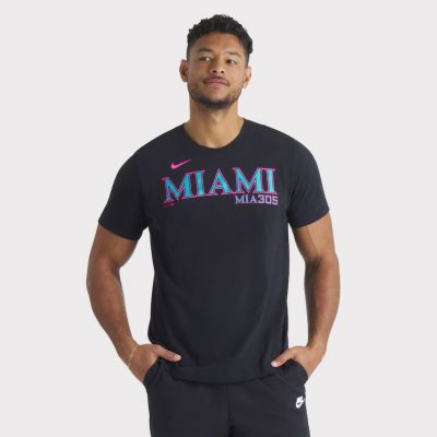 MLB マーリンズ Tシャツ 2025 シティーコネクト Wordmark T-Shirt ナイキ/Nike ブラック