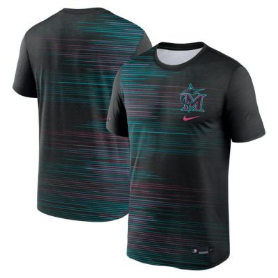 MLB マーリンズ Tシャツ 2025 シティーコネクト オーセンティック AC Velocity Performance T-Shirt ナイキ/Nike ブラック