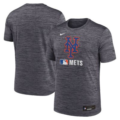 MLB メッツ Tシャツ オーセンティック AC ベロシティー Performance T-Shirt ナイキ/Nike ヘザーチャコール