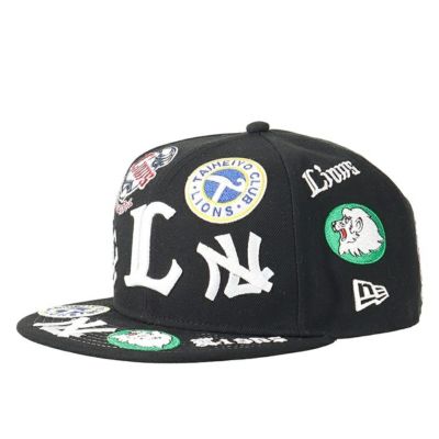 埼玉西武ライオンズ グッズ キャップ 9FIFTY オールオーバー ニューエラ/New Era ブラック