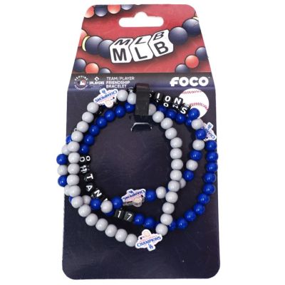 MLB 大谷翔平 ドジャース ブレスレット ワールドシリーズ2024優勝記念 3個セット PLAYER BRACELET アクセサリー FOCO