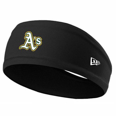 MLB アスレチックス ヘッドバンド Headnband of Clubhouse 18 ニューエラ/New Era ブラック