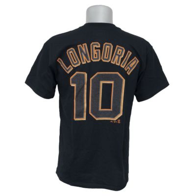 リニューアル記念メガセール MLB ジャイアンツ エバン・ロンゴリア プレイヤー Tシャツ マジェスティック/Majestic ブラック 