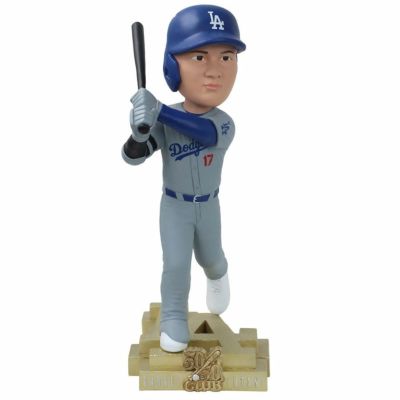 MLB 大谷翔平 ドジャース ボブルヘッド 【74個限定】50/50達成 Club 18 Inch Player BobbleHead フィギュア FOCO グレー