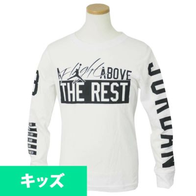 ジョーダン/JORDAN キッズ Tシャツ 長袖 フライ アバーブ ホワイト【OCSL】