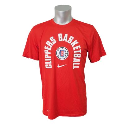 NBA Tシャツ クリッパーズ アーチ ワードマーク ナイキ/Nike レッド 874649-657 トレーニング特集【OCSL】