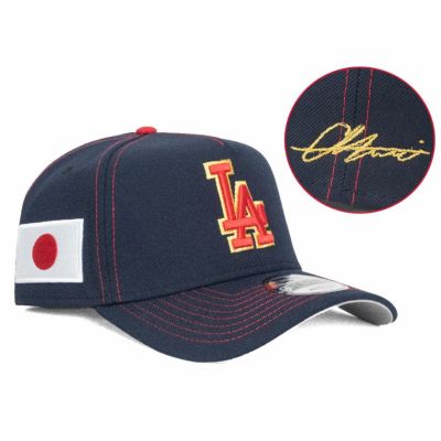 送料込み　この価格で購入不可　大谷選手　山本投手　サイン　背番号　刺繍　帽子、 ⚾【海外限定】大谷翔平 新サイン刺繍カスタムCAP登場！ ｜ MLB