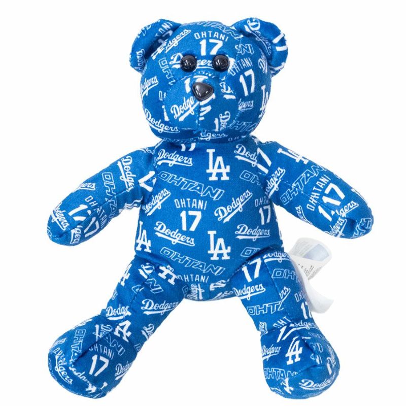 MLB 大谷翔平 ドジャース ぬいぐるみ 2025 ロゴ プリント ベア くま