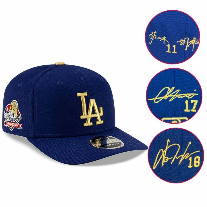 MLB 大谷翔平 山本由伸 佐々木朗希 ドジャース キャップ サイン刺繍