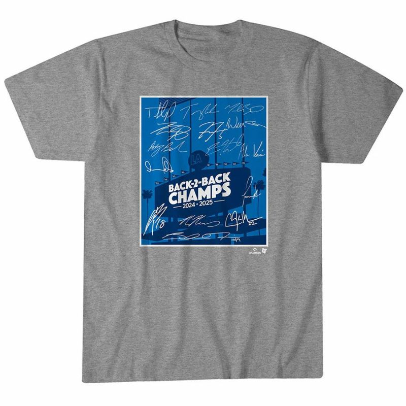 MLB ドジャース Tシャツ Back-to-Back ワールドシリーズ2025優勝記念