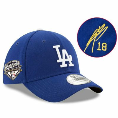 ドジャース　2025 ワールドシリーズ　優勝キャップ 山本由伸サイン刺繍付き 大谷翔平 山本由伸 グッズ キャップ 帽子 ドジャース 2025 ワールド