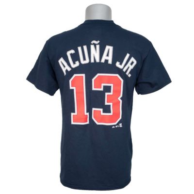 リニューアル記念メガセール MLB ブレーブス ロナルド・アクーニャ Jr. Tシャツ マジェスティック/Majestic ネイビー | セレクション  | MLB NBA NFL プロ野球グッズ専門店 公式オンラインストア