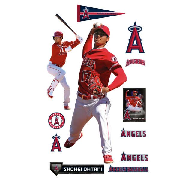 MLB エンゼルス 大谷翔平 ステッカー/デカール リアル ビッグ 特大 ファットヘッド/Fathead | セレクション | MLB NBA NFL  プロ野球グッズ専門店 公式オンラインストア