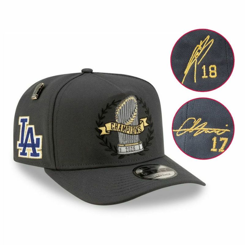 ワールドシリーズ2025優勝パレードキャップ 山本由伸選手サイン刺繍入り ワールドシリーズ2025優勝パレードキャップ 山本由伸選手サイン刺繍