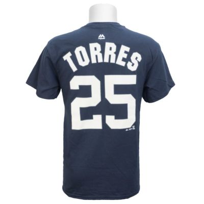リニューアル記念メガセール MLB ヤンキース グレイバー・トーレス Tシャツ 半袖 プレイヤー マジェスティック/Majestic ネイビー 