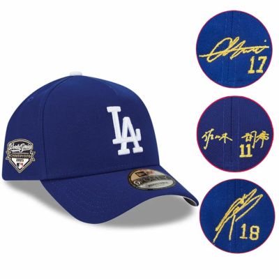MLB 大谷翔平 山本由伸 ドジャース キャップ サイン刺繍 ワールド