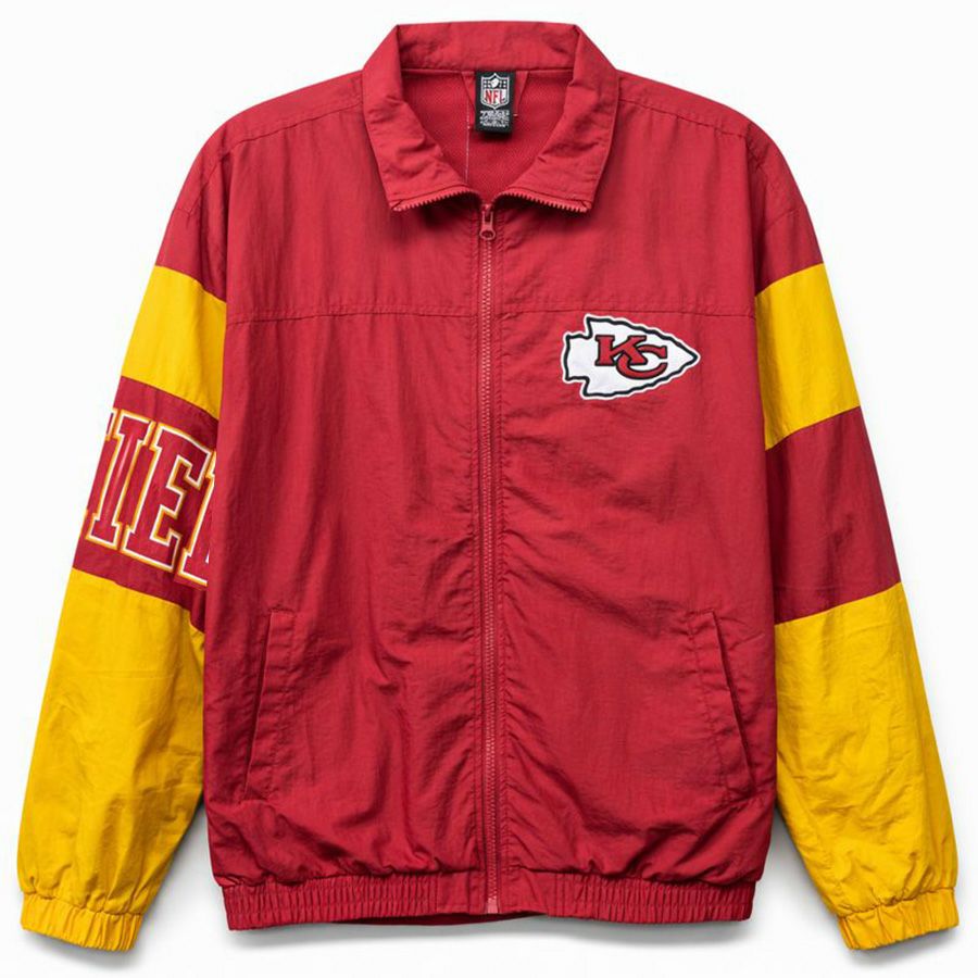 NFL チーフス ジャケット フルジップ ウィンドブレーカー ナイロン 