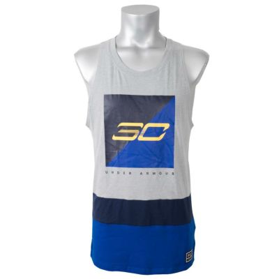 SC30 ステファン・カリー ステフィン・カリー タンクトップ スプラッシュ Under Armor グレー【OCSL】