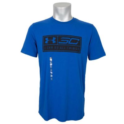 SC30 ステファン・カリー ステフィン・カリー Tシャツ ロゴナンバー #30 アンダーアーマー/UNDER ARMOUR ロイヤル【OCSL】