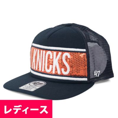 NBA ニックス キャップ/帽子 グリッター ロゴ レディース 47ブランド/47Brand ネイビー