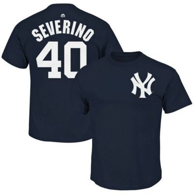 リニューアル記念メガセール MLB ヤンキース ルイス・セベリーノ プレイヤー Tシャツ マジェスティック/Majestic ネイビー 