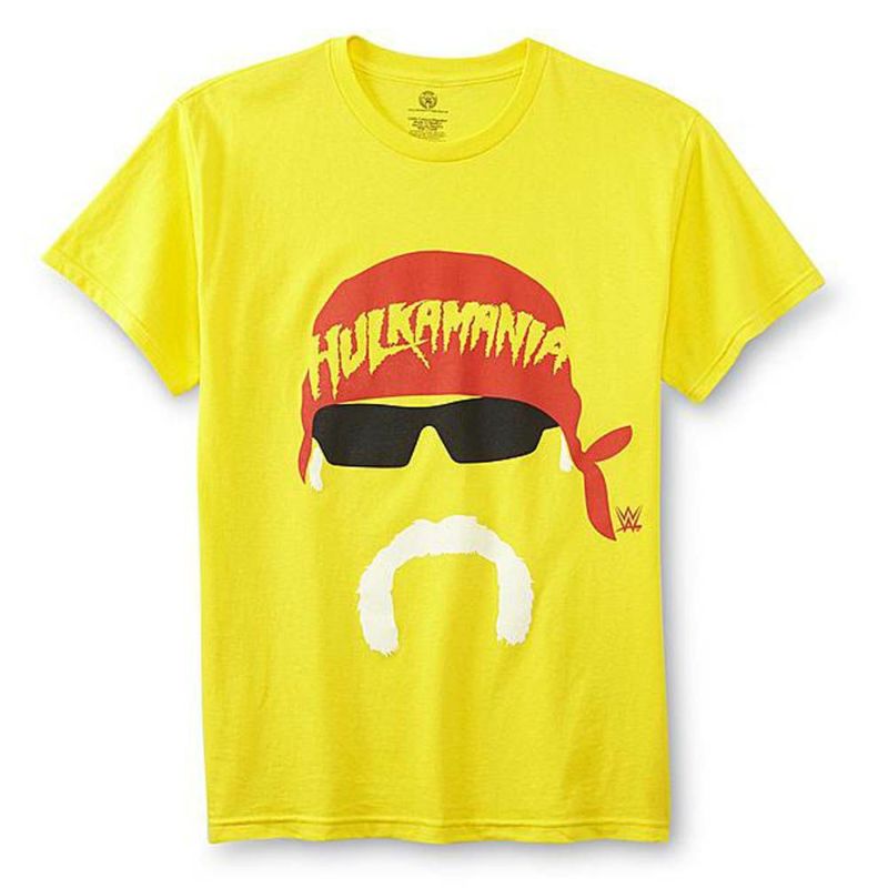 WWE ハルク・ホーガン Tシャツ ハルカマニア フェイス イエロー【OCSL