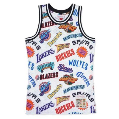 NBA ジャージ/タンクトップ オールオーバー ウエスタン ミッチェル＆ネス/Mitchell & Ness ホワイト【OCSL】2203MN特集