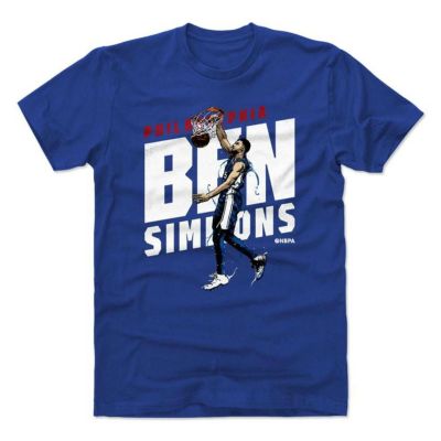 NBA Tシャツ 76ers ベン・シモンズ プレーヤー アート スラム 500Level ロイヤルブルー【OCSL】