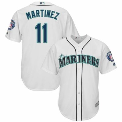 リニューアル記念メガセール MLB マリナーズ Edgar Martinez #11 ユニフォーム/ジャージ 2019HOFパッチレプリカ マジェスティック/Majestic ホワイト 