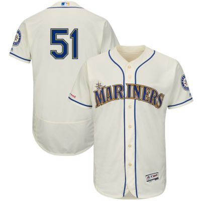 リニューアル記念メガセール MLB マリナーズ イチロー ユニフォーム/ジャージ オーセンティック 選手モデル オルタネートクリーム 