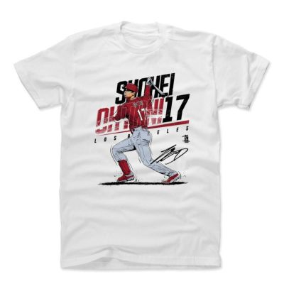 MLB Tシャツ エンゼルス 大谷翔平 Player Art Cotton 500Level ホワイト 1112LV【OCSL】